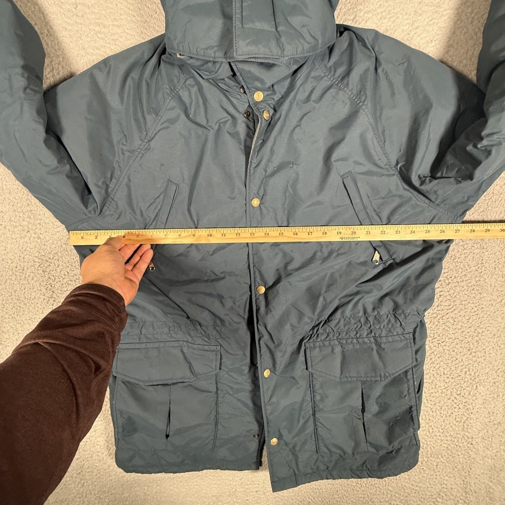 Vintage LL Bean Jacket Mens Large Blue Snow Parka Full Zip Hooded Goretex USA - Picture 7 of 11